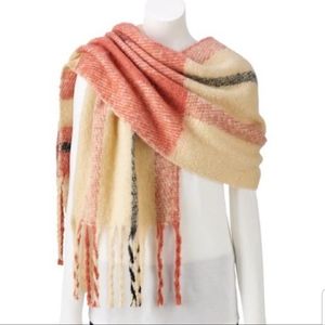 LC Lauren Conrad Dusty Pink Blanket Scarf NWT